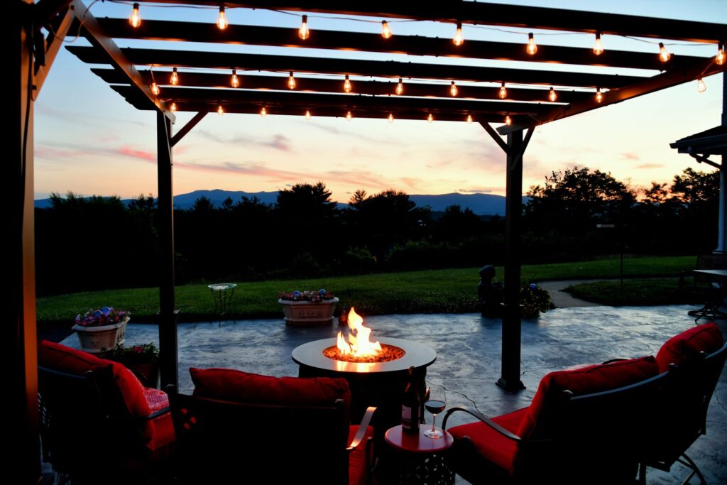 comfortable outside seating area with fire pit tab 2023 11 27 05 17 40 utc