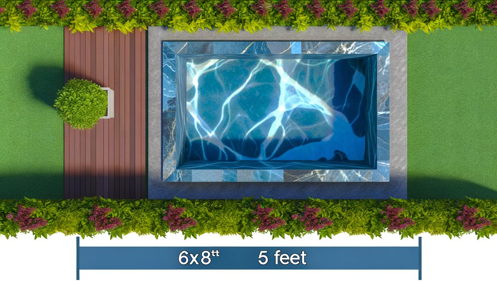 plunge pool dimensions specified