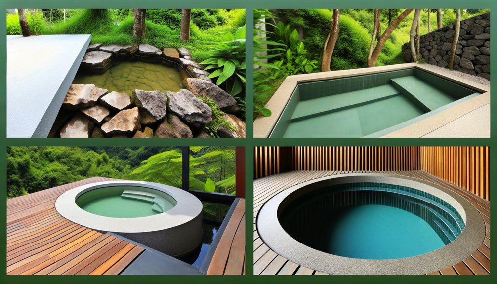 variety of plunge pools