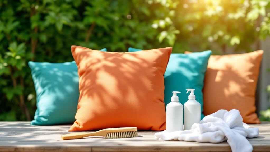 cleaning outdoor cushions effectively