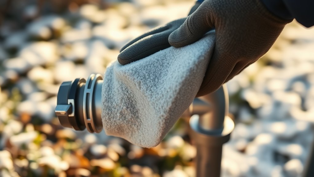 foam insulation pipe installation