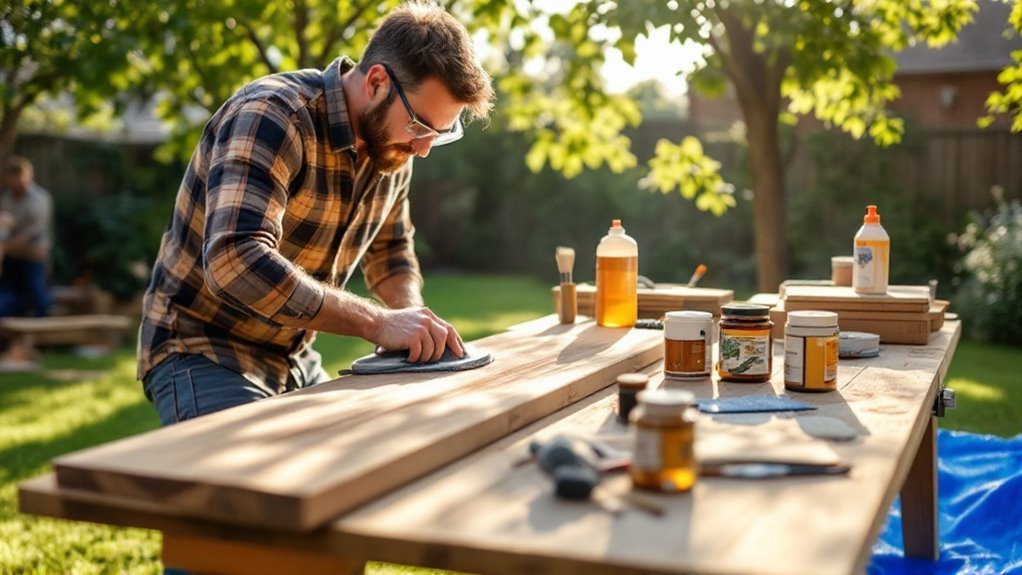 outdoor wood treatment process