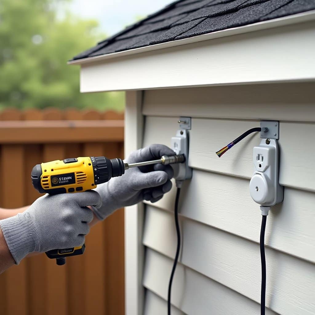 bracket installation and power setup