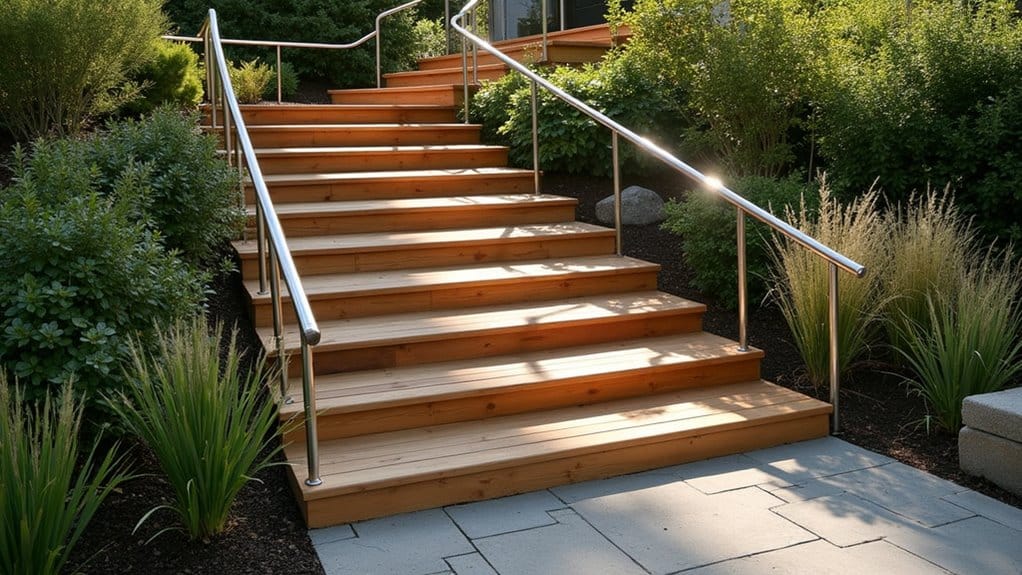 designing professional outdoor staircase step by step