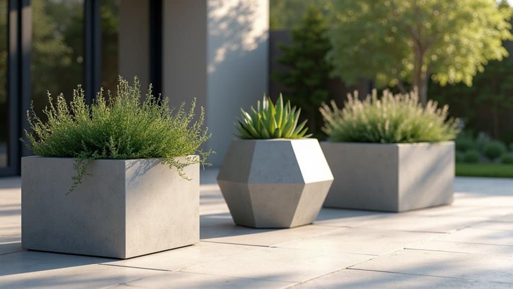 diy outdoor modern planter design