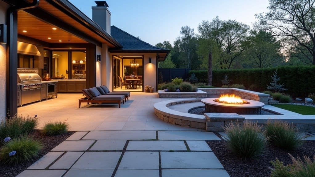 functional multi zone outdoor living design