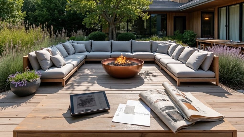 organize outdoor living space thoughtfully