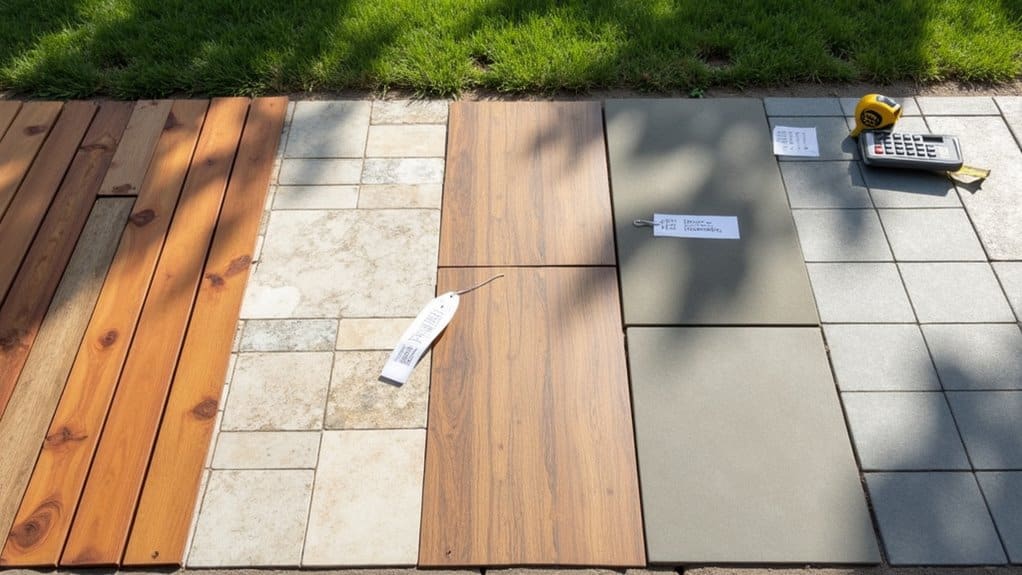 outdoor flooring cost quality comparison