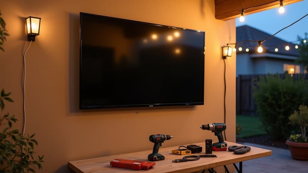outdoor television installation steps