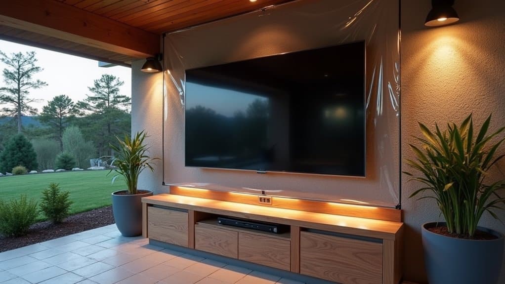 protecting outdoor tvs from weather