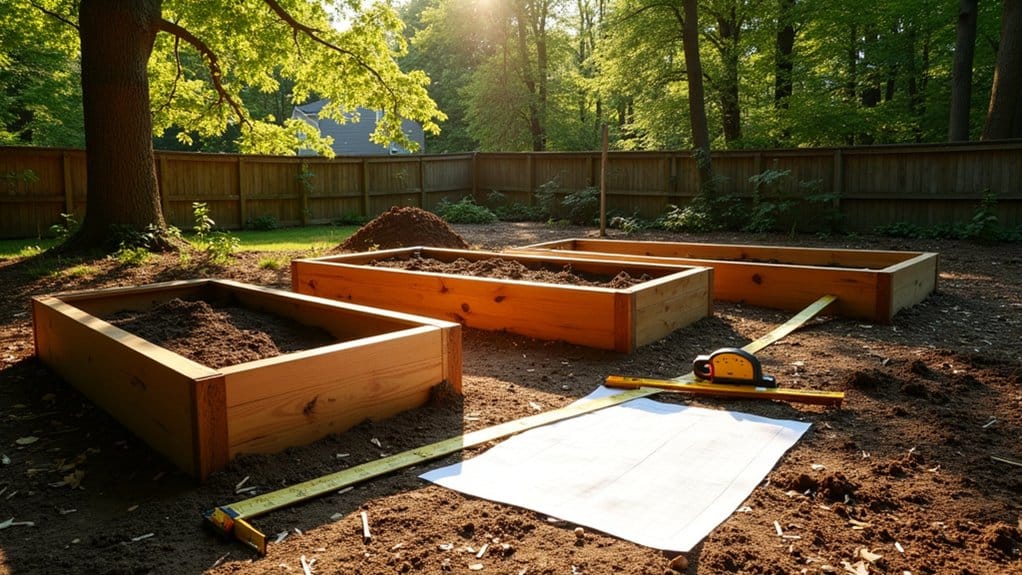 optimal garden bed placement