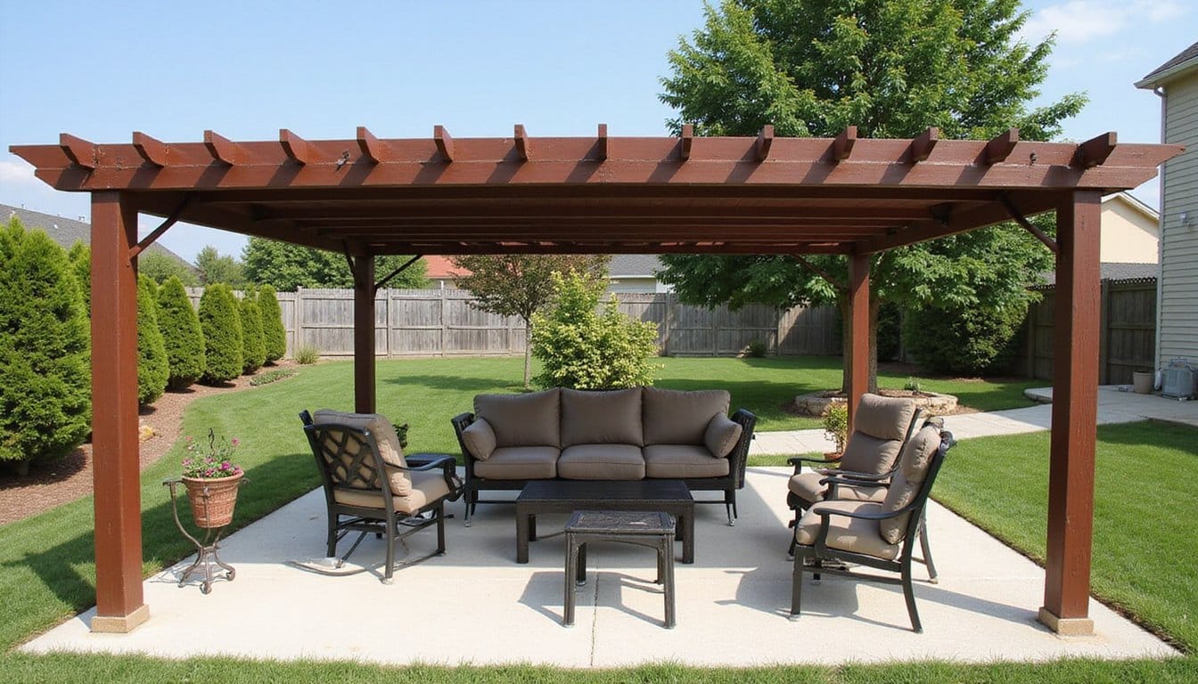 average outdoor pergola costs