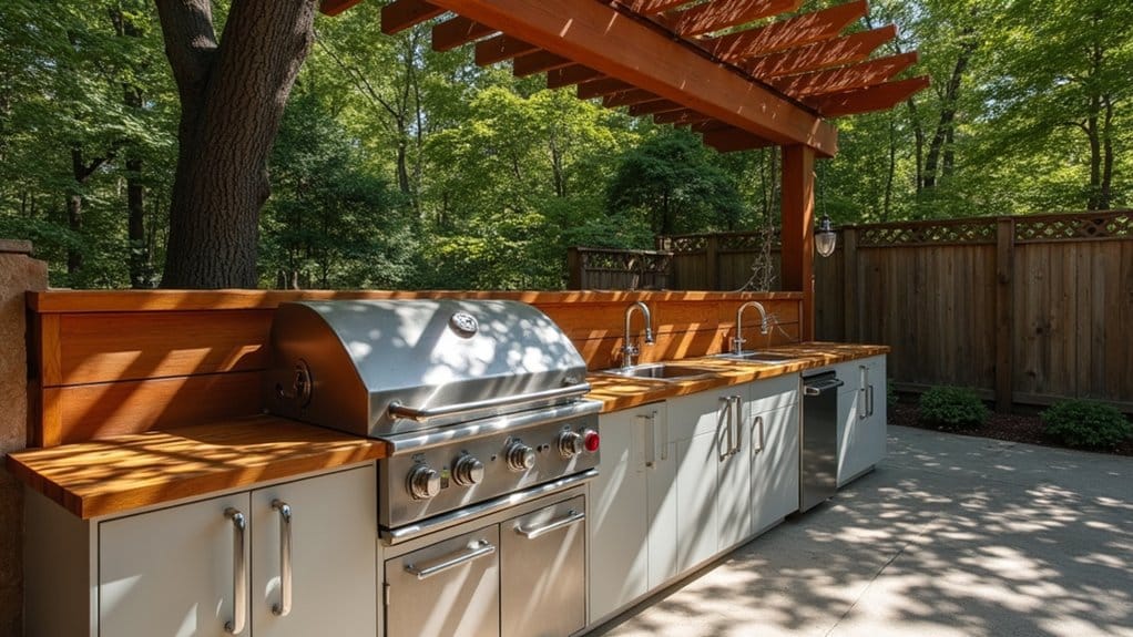 durable weatherproof corrosion resistant outdoor kitchen materials