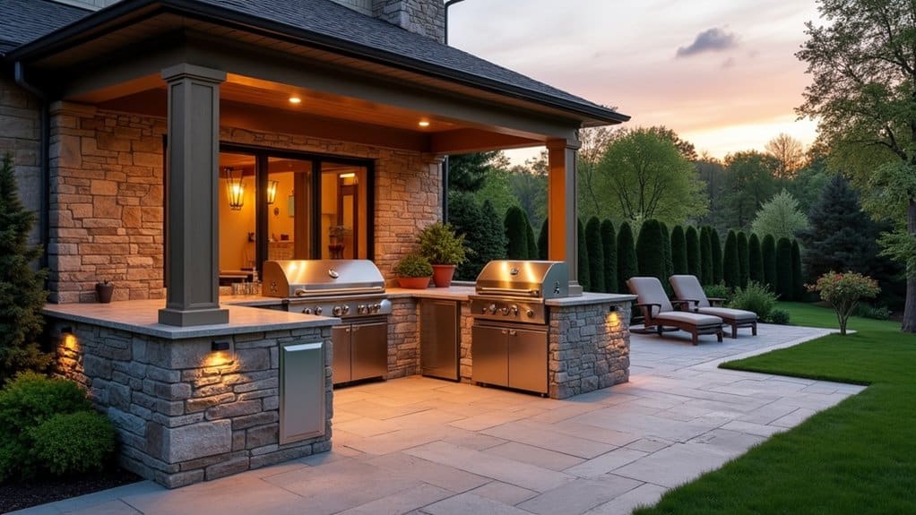 outdoor kitchen costs vary significantly