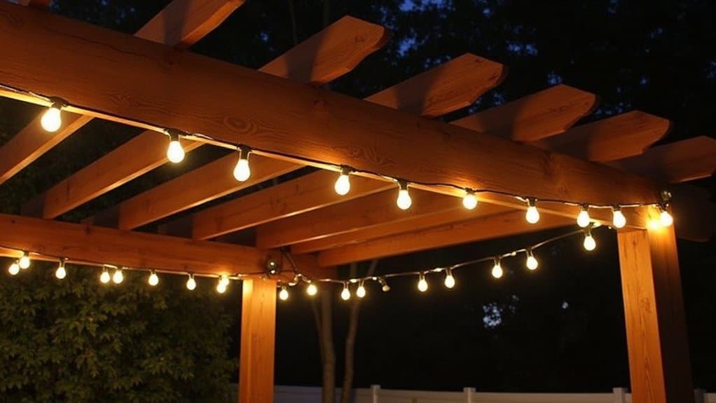 outdoor pergola lighting options