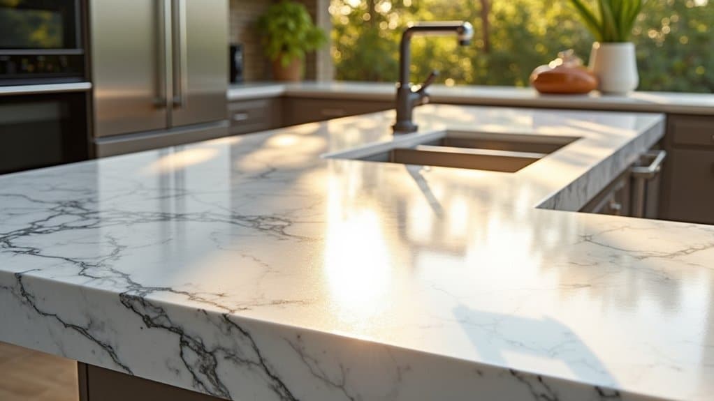 outdoor quartz countertops fade in sunlight