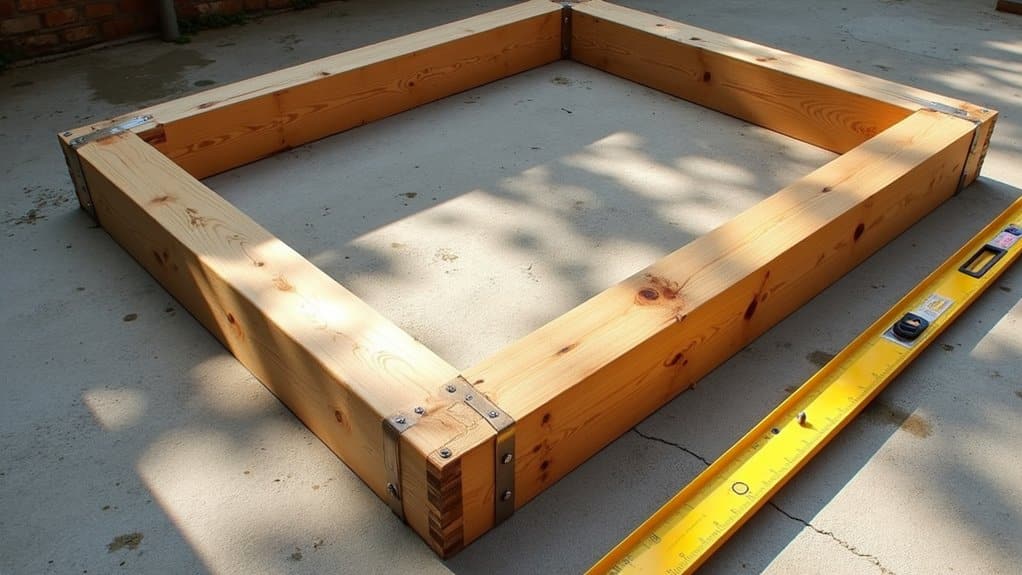 pressure treated 2x4 frame construction details