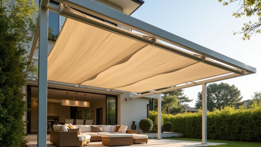 retractable customizable weather responsive durable canopies