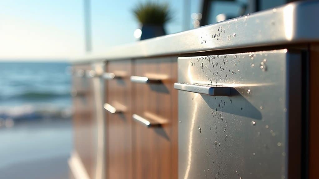 rust resistant marine grade stainless steel cabinets