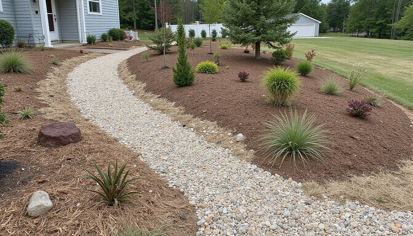 hardscape and landscape contrast defined