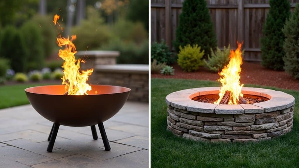 in ground fire pits outperform portables