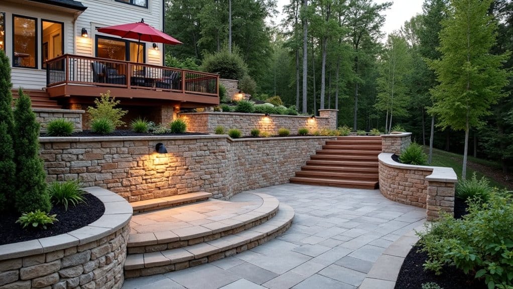 layered outdoor living space design