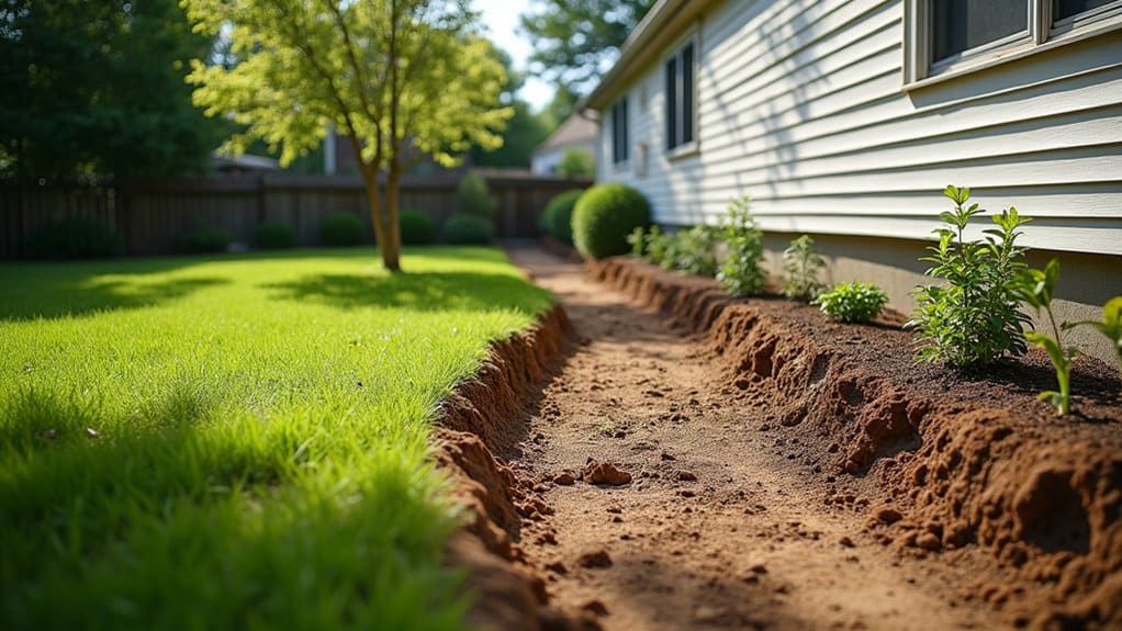 proper yard grading for drainage