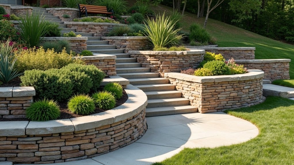 retaining wall backyard outdoor transformation
