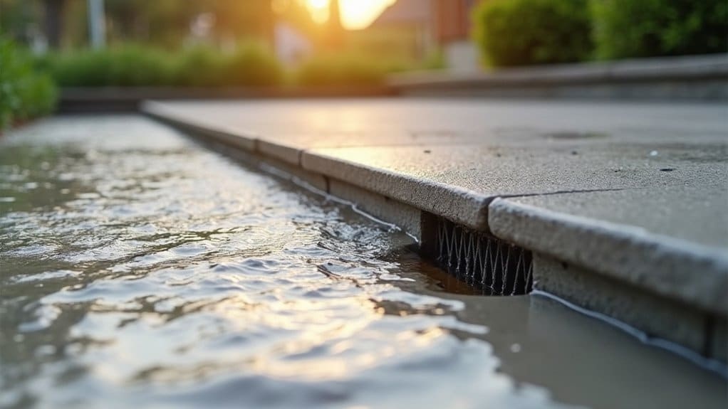 slope percentage determines drain placement