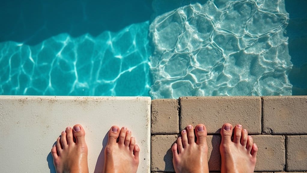 textured pavers outperform cool deck safety