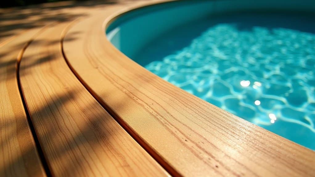tropical hardwood pool deck protection