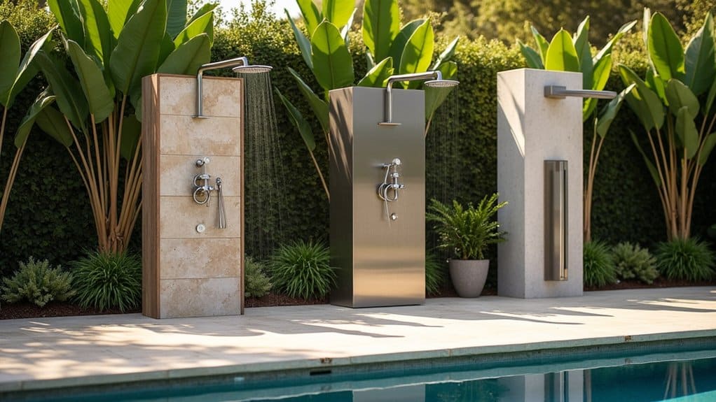 poolside shower design inspiration