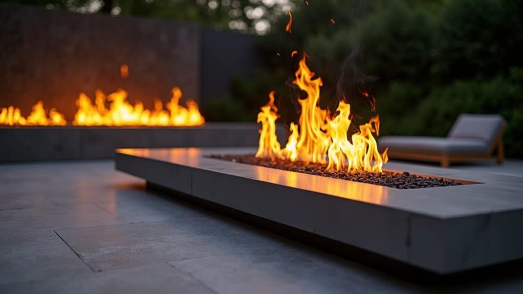 stylish contemporary fire designs