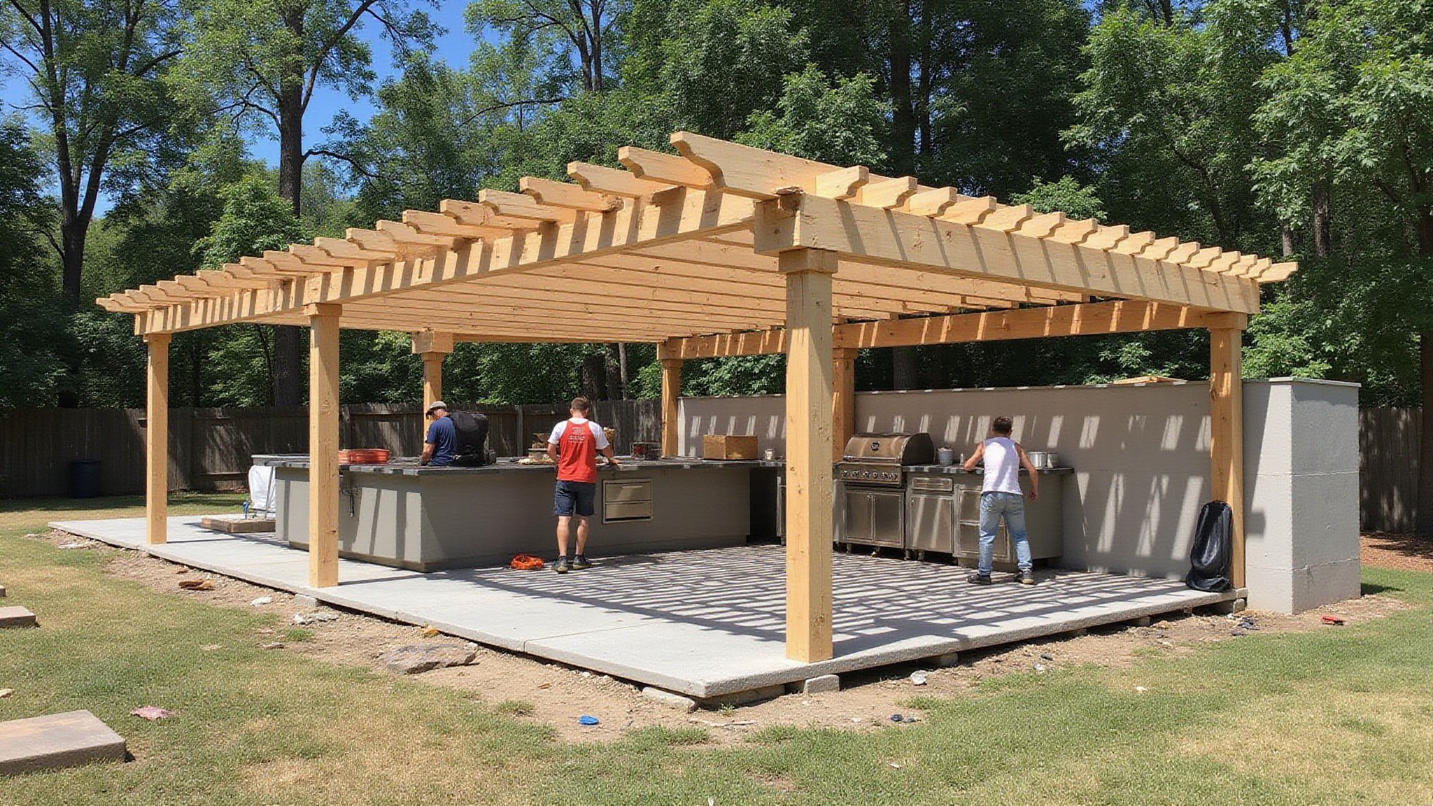 outdoor design permit build phases