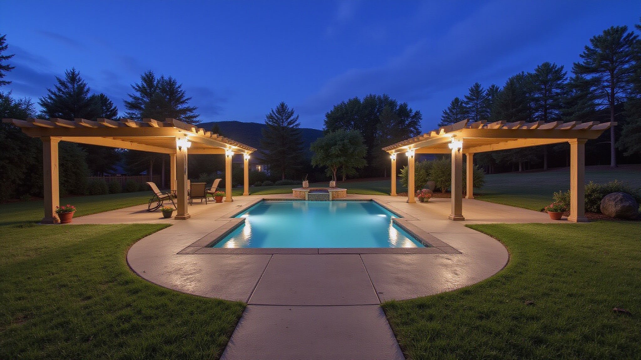 voice control outdoor light setup