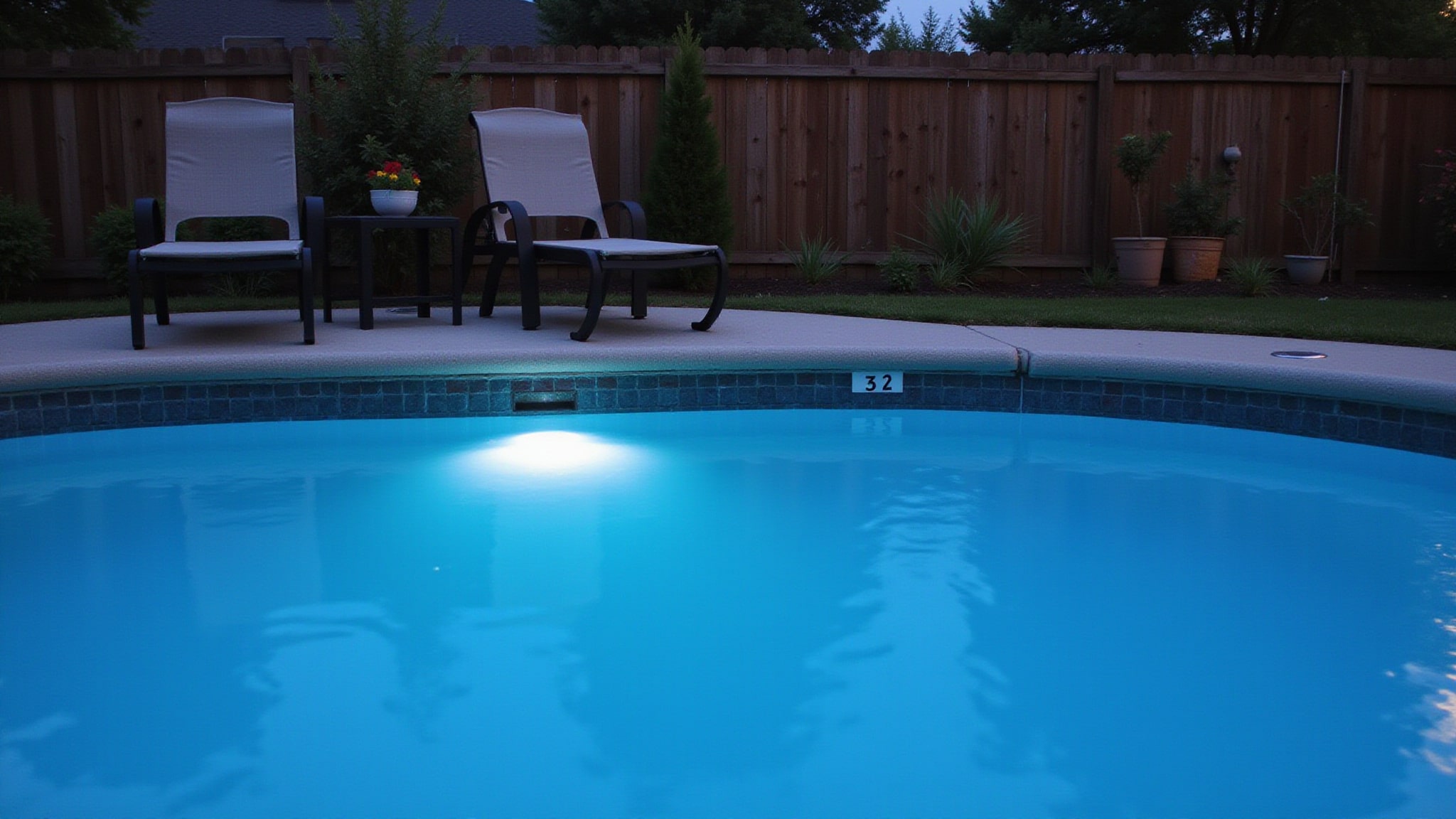 phone controlled pool light setup