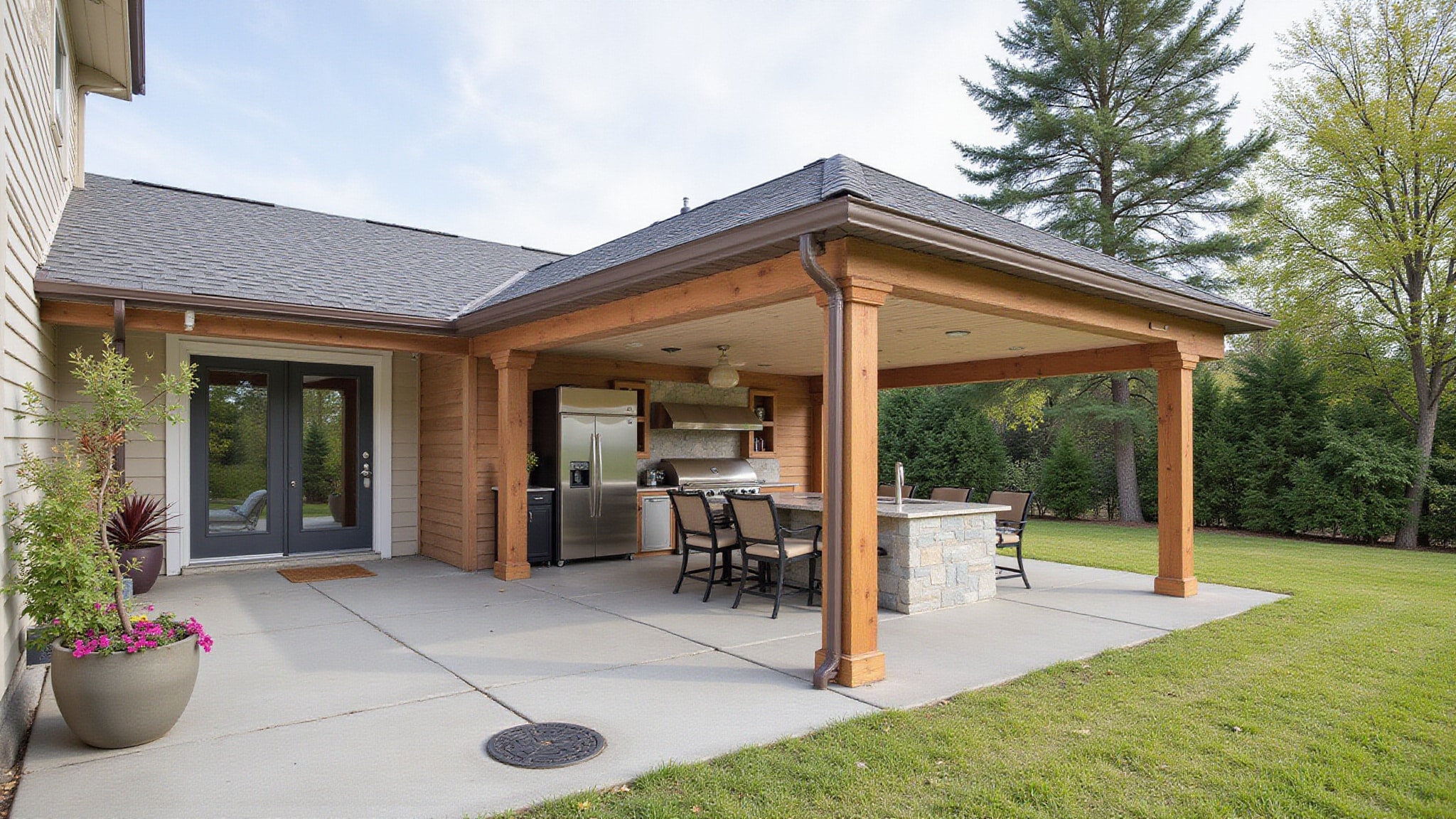 roof style and footprint differences