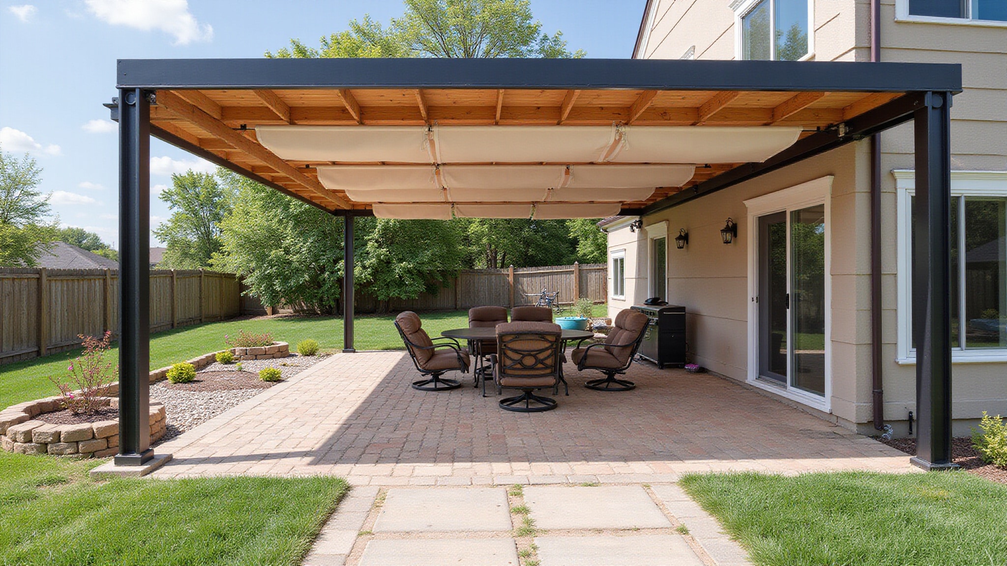 louvered vs regular pergola